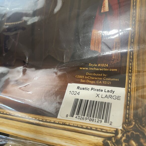 Incharacter Costume Rustic Pirate Lady XL Halloween Boots Stirups and Vest Only - Picture 3 of 16